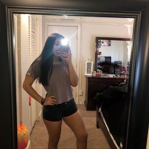 Me To We Pacsun Mauve Faux Suede Shirt